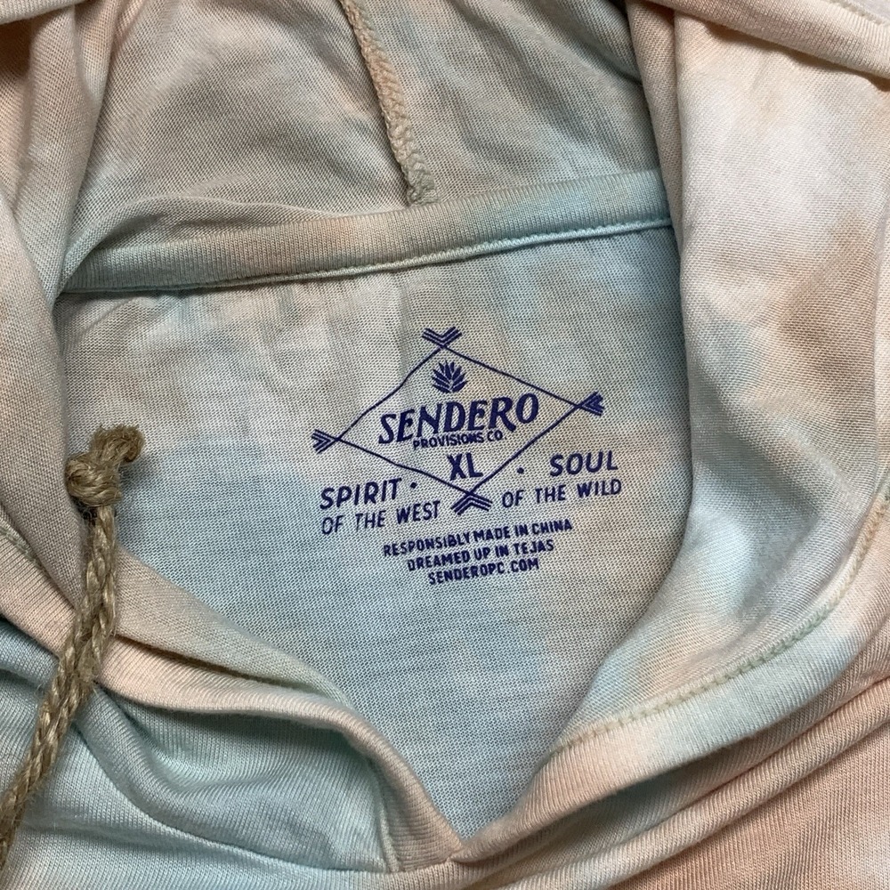 NEW Sendero Yucatan Bamboo Hoodie Tech Shirt Tie Dye Waco Surf 70%BAMBOO Size XL - Picture 9 of 11